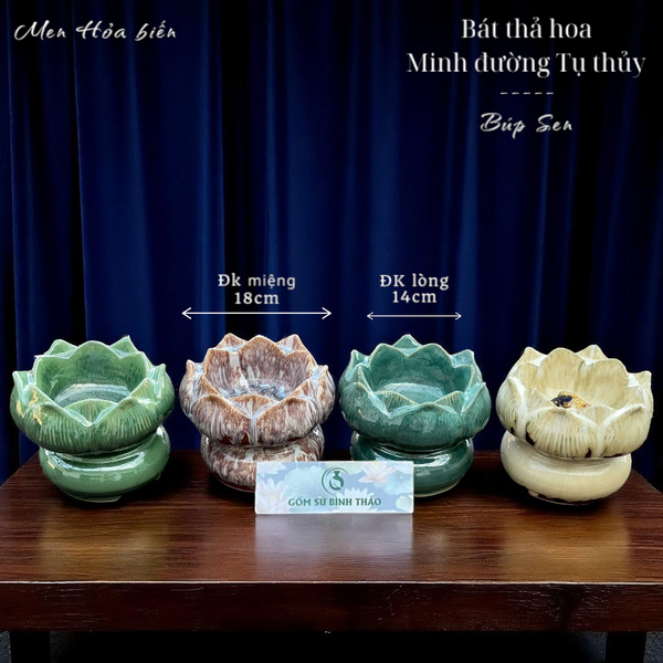  Bát thả hoa / Minh đường Tụ thủy Men hỏa biến BTHDT02 