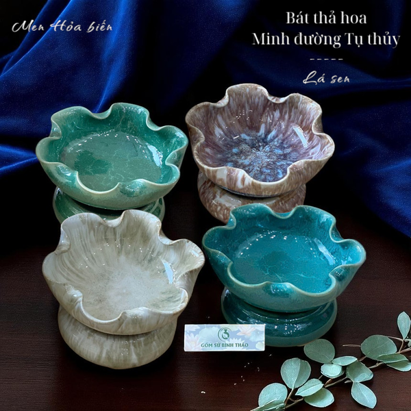  Bát thả hoa - Bát minh đường tụ thủy men hỏa biến BTHDT01 