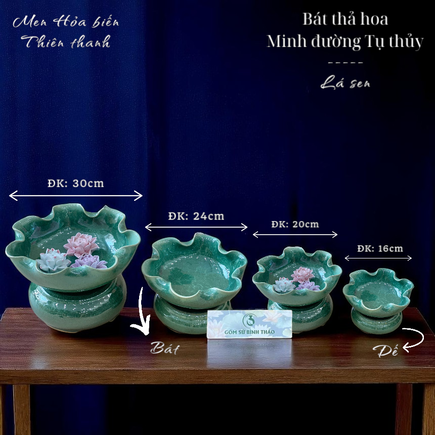  Bát thả hoa - Bát minh đường tụ thủy men hỏa biến BTHDT01 