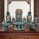  Bộ đờ thờ Gốm sứ Bát Tràng Hợp mệnh Mộc & Hỏa - Gốm nghệ nhân Bát Tràng MMPA15 