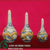  Bộ đồ thờ Thần Tài Men rạn Bát Tràng PATT05 