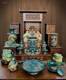 Ban thờ Tài Địa Gốm sứ Bát Tràng Hợp mệnh Mộc & Hỏa - Gốm nghệ nhân Bát Tràng PATT21 