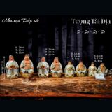  Bộ Thần Tài Thổ Địa Men rạn - Gốm sứ Bát Tràng 