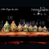  Bộ Thần Tài Thổ Địa Men rạn - Gốm sứ Bát Tràng 