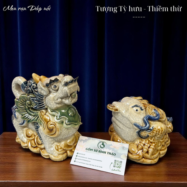  Tượng Thiềm Thừ - Tỳ hưu Kích hoạt Tài lộc Ban thờ Thần Tài CN 