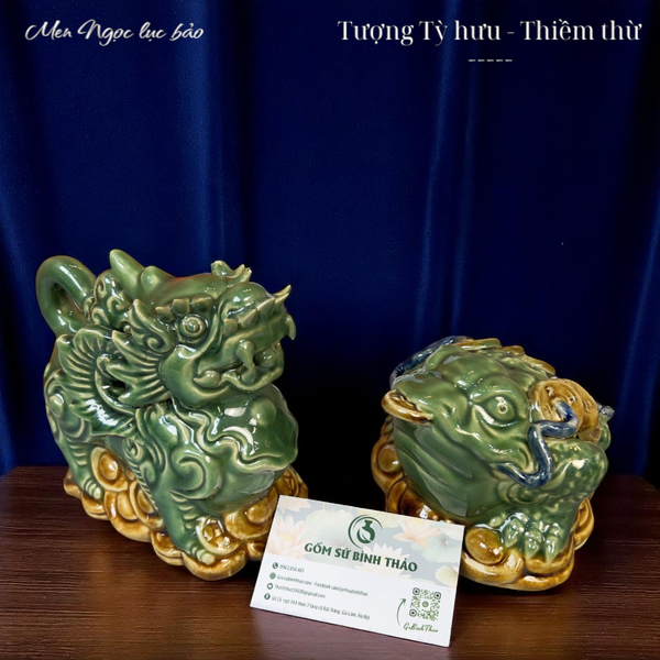  Tượng Thiềm Thừ - Tỳ hưu Kích hoạt Tài lộc Ban thờ Thần Tài CN 