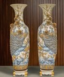  Lọ Lục Bình Công Đào Đắp tay Hoa Kênh LBCD-PA 