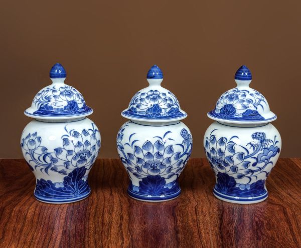  Chóe thờ Sen Men Lam Nghệ nhân Vẽ tay LA 