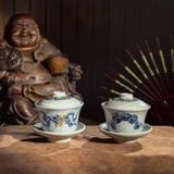  Bộ đồ thờ Bát Tràng 1 Bát hương Men Rạn đắp nổi hàng Nghệ nhân MRPA02 