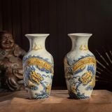  Bộ đồ thờ Bát Tràng 1 Bát hương Men Rạn đắp nổi hàng Nghệ nhân MRPA02 