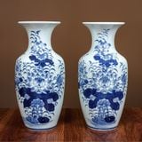  Bộ đồ thờ Bát Tràng men Lam Cao Cấp Nghệ nhân vẽ tay MLLA10 