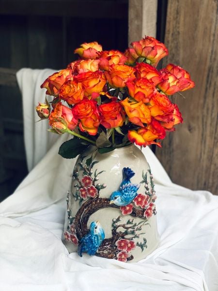  Chuông chim đào - Nghệ nhân Bát Tràng vuốt tay 