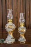  Bồ thờ Gia tiên Đầy đủ Gốm sứ Bát Tràng Vẽ Vàng 24K Cao cấp Men rạn Đắp nổi - Hàng Nghệ nhân MRVV01 