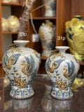  Mai bình Công thành danh toại Men rạn đắp nổi - Hàng nghệ nhân Bát Tràng 