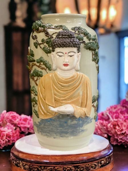  Bình Thích Ca Mâu Ni Phật - Hàng Nghệ nhân Bát Tràng Đắp tay 