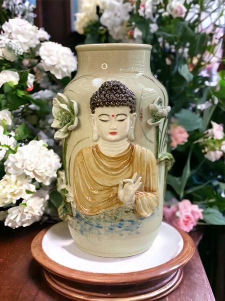  Bình Thích Ca Mâu Ni Phật - Hàng Nghệ nhân Bát Tràng Đắp tay 