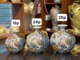  Bình hút lộc Công thành danh toại Men rạn đắp nổi - Hàng nghệ nhân Bát Tràng HLHNCĐ 