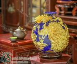  Bình hút lộc Công thành Danh toại Đắp nổi Dát vàng - Hàng Nghệ nhân Bát Tràng HLVHCĐKDV 