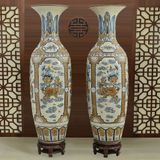  Lọ Lục Bình Tứ Linh Men rạn Đắp nổi - Gốm Nghệ nhân Bát Tràng 