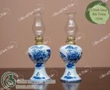 Bộ đồ thờ Thần Tài Bát Tràng men Trắng Họa tiết Lam TYTT001 