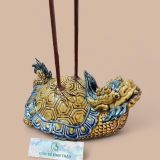  Bộ Đỉnh Hạc Tam sự men Hoàng tộc họa tiết nổi - Gốm Nghệ nhân Bát Tràng 