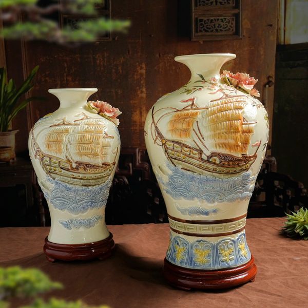  Mai Bình Tích Lộc - Thuận Buồm Xuôi Gió | Gốm Sứ Bát Tràng 