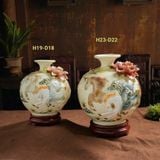  Bình hút lộc Mã Đáo Thành Công gốm sứ Bát Tràng cao cấp men hoàng thổ 