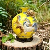  Bình hút tài lộc phong thủy Mã đáo thành công đủ màu cho các bản mệnh gốm Bát Tràng HLVHMĐ 
