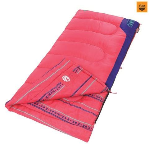 Túi Ngủ Coleman Glow in the Dark 10°C Rectangular Sleeping Bag For Kids