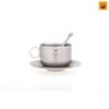 Keith Titanium Coffee cup with saucer and spoon Ti3601