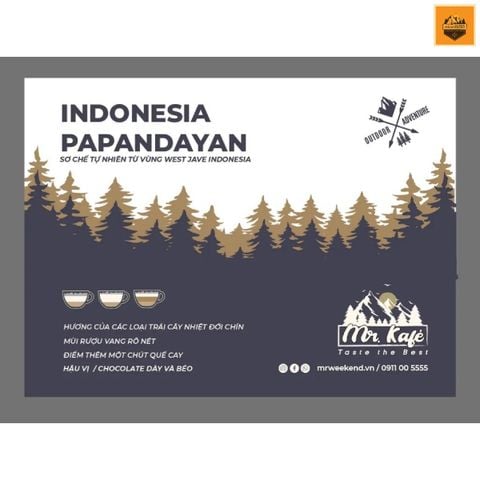 Cà Phê Hạt Mr.KaFe Indonesia Papandayan