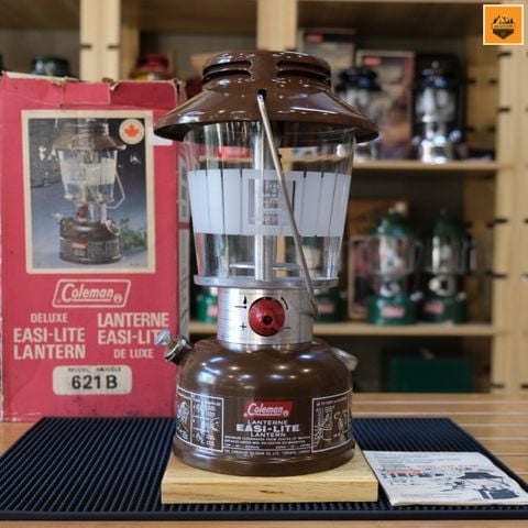 Đèn Măng Xông Coleman Canadian Deluxe Easi Lite 621D Lantern Date 2/1978 ( Used )