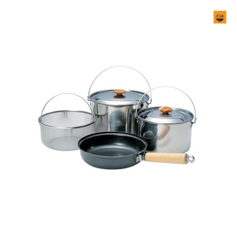Bộ Nồi Nấu Snow peak Field Cooker PRO.3, CS-023