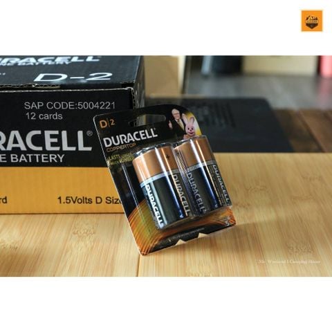 Pin đại D 1.5v Alkaline Duracell MN1300 LR20 D2 - Vỉ 2viên