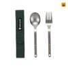 Set Muỗng Dĩa Snowpeak Titanium Fork & Spoon