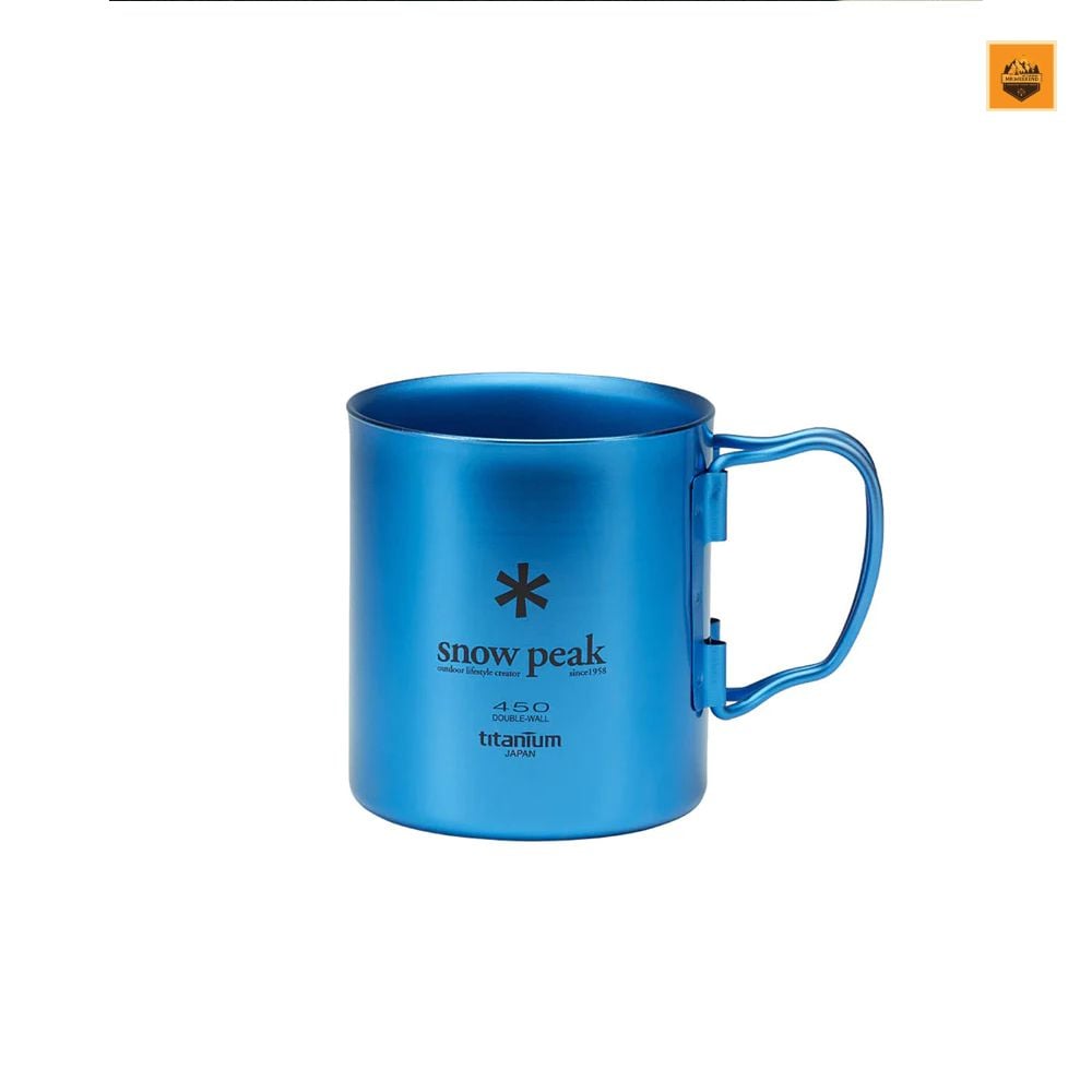 Ly Snow Peak Titanium Double Wall Colored Cup 450ml, MG-053