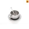 Keith Titanium Coffee cup with saucer and spoon Ti3601