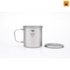 Ca Keith Single-Wall Titanium Mug with Folding Handle and Lid 500ml Ti3205