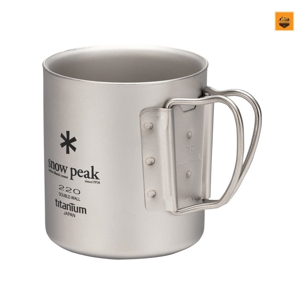 Ly Snow peak Titanium Double Wall Cup 220ml, MG-051FHR
