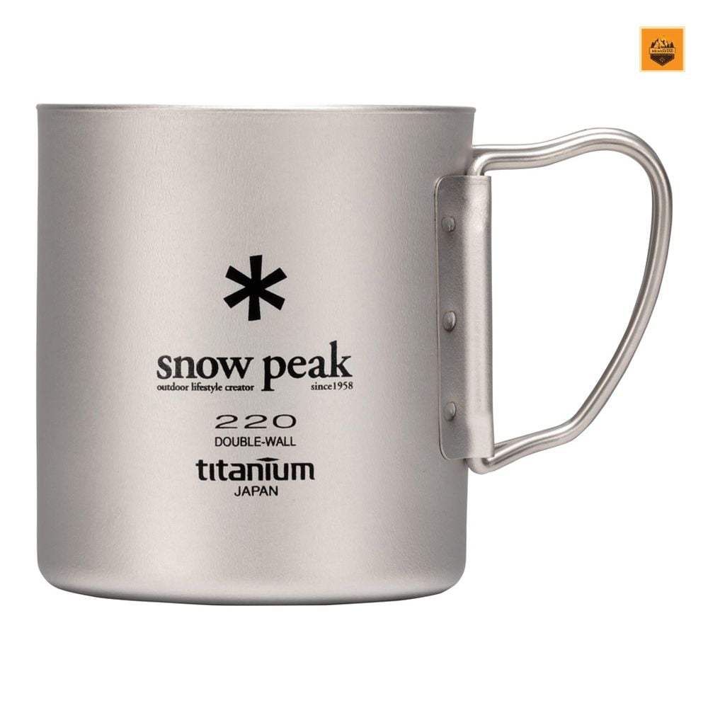 Ly Snow peak Titanium Double Wall Cup 220ml, MG-051FHR