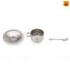 Keith Titanium Coffee cup with saucer and spoon Ti3601