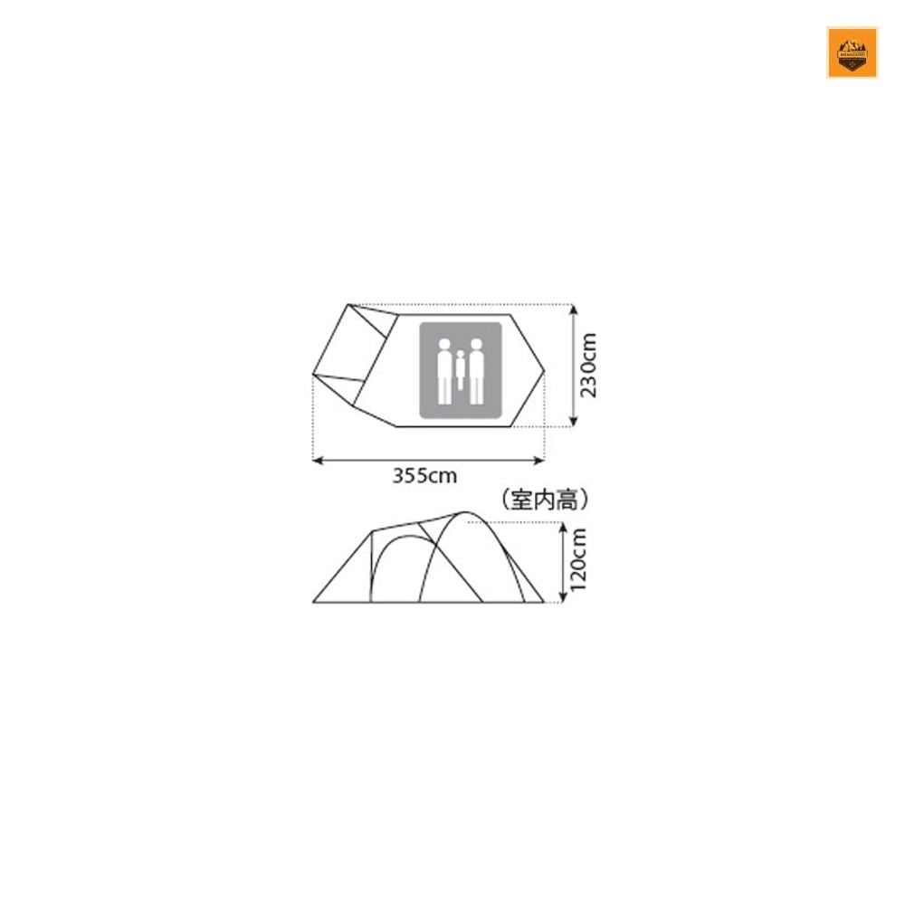 Lều Snow peak Amenity Dome S, SDE-002RH