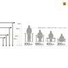 Chân Bàn Snow peak IGT Iron Grill Table 400 Legs Set, CK-112