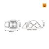 Lều Snow peak Dock Dome Pro.6 Ivory, SD-507IV