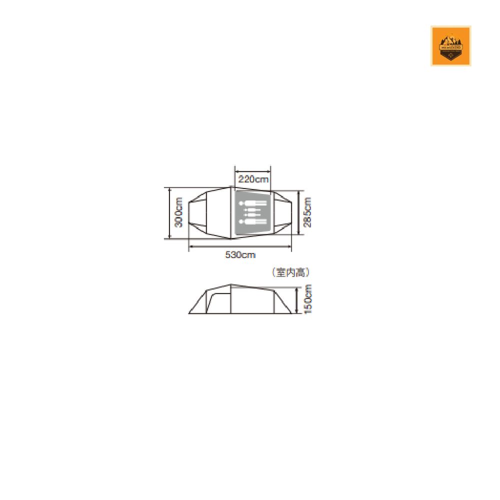 Lều Snow peak Vault Ivory, SDE-080-IV-US