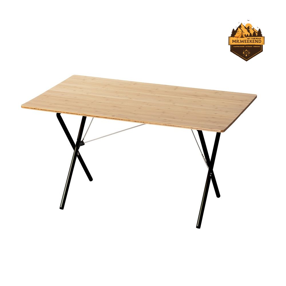 Bàn Snow Peak One Action Table Long Light Bamboo, LV-015TL