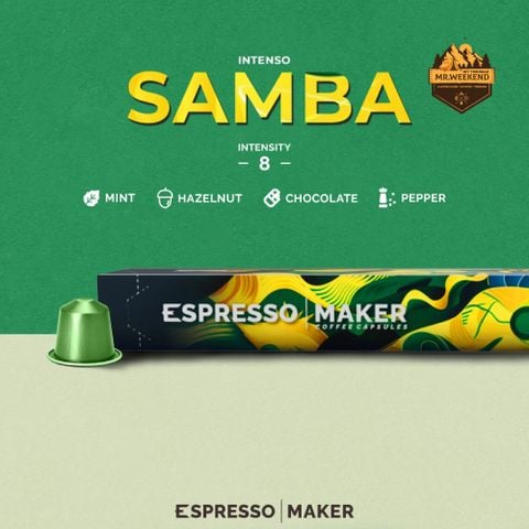 Cà phê viên nén Samba - by Espresso Maker