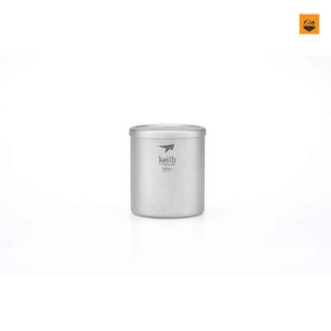 Ly Keith Double Wall Titanium Mug with Lid Ti3301