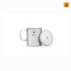 Ca Keith Double-Wall Titanium Mug with Folding Handle and Lid 300ml Ti3352