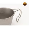 Chén Snow peak Deep titanium sherpa cup with Lid , E-314